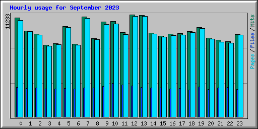 Hourly usage for September 2023