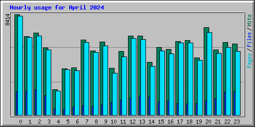 Hourly usage for April 2024