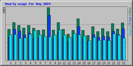 Hourly usage for May 2024