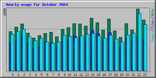 Hourly usage for October 2024